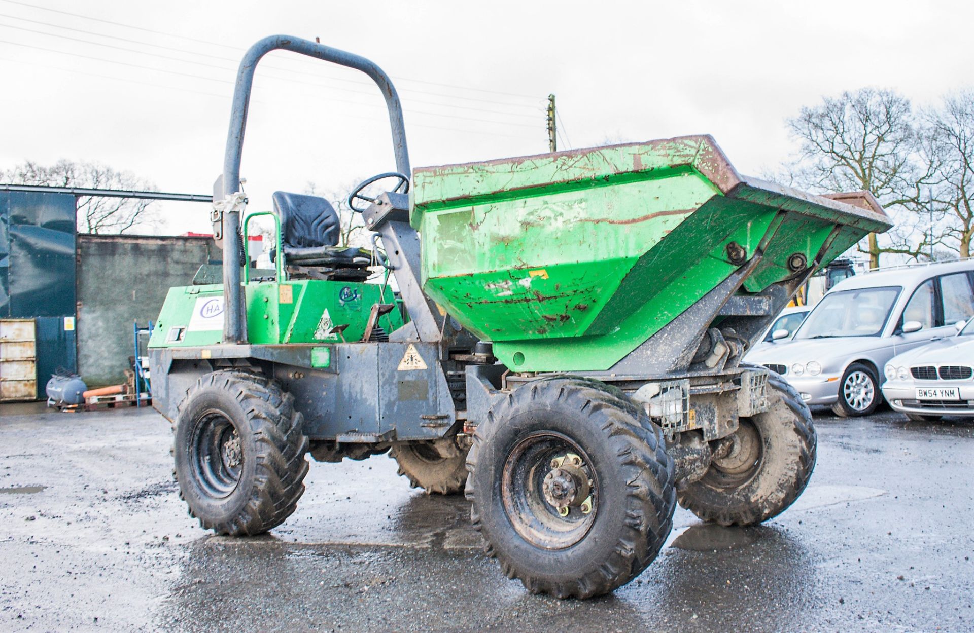 Benford Terex 3 tonne swivel skip dumper Year: 2008 S/N: E803FS142 Recorded Hours: 2029 A504517 - Image 2 of 20