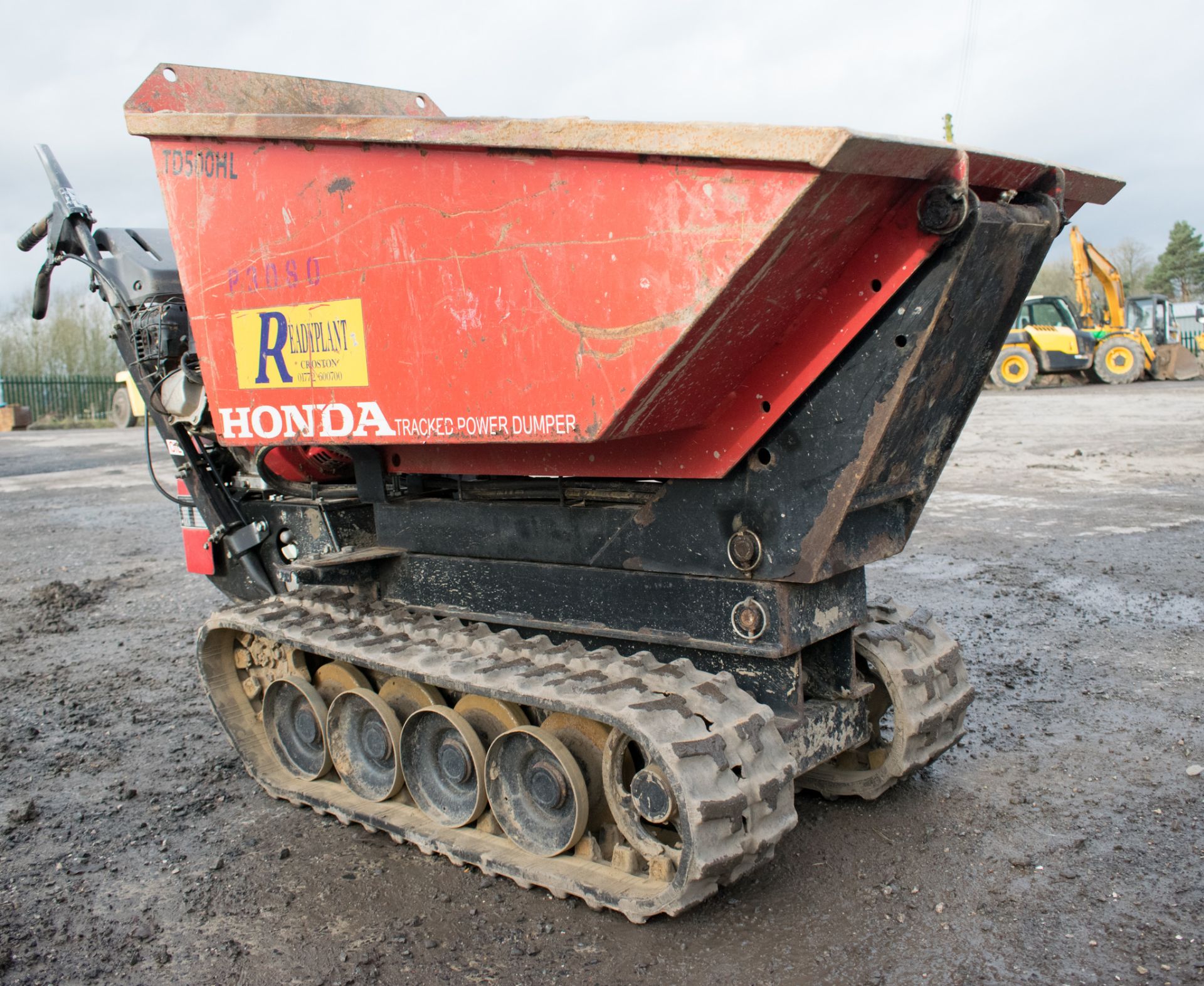 Honda TD500 HL petrol driven walk behind hi-tip tracked dumper Year: 2007 S/N: 1643 P3080 ** No - Image 2 of 11