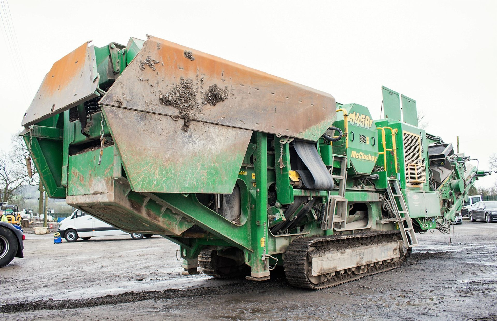 McCloskey J45R steel tracked high capacity jaw crusher Year: 2016 S/N: 73516 Recorded Hours: 4321 ( - Image 4 of 26