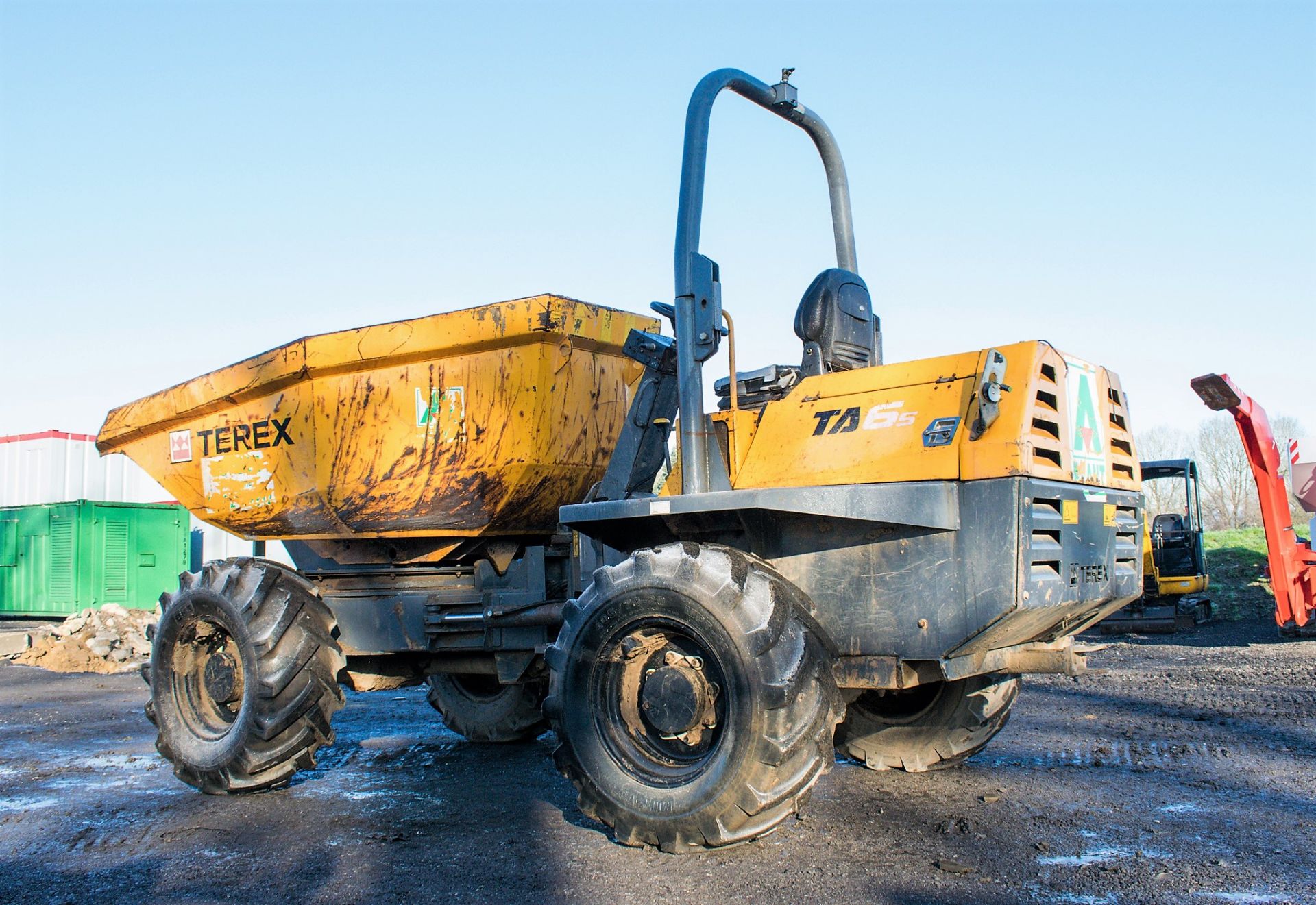 Benford Terex TA6 6 tonne swivel skip dumper Year: 2012 S/N: MT3536 Recorded hours: 2430 A577955 - Image 3 of 20