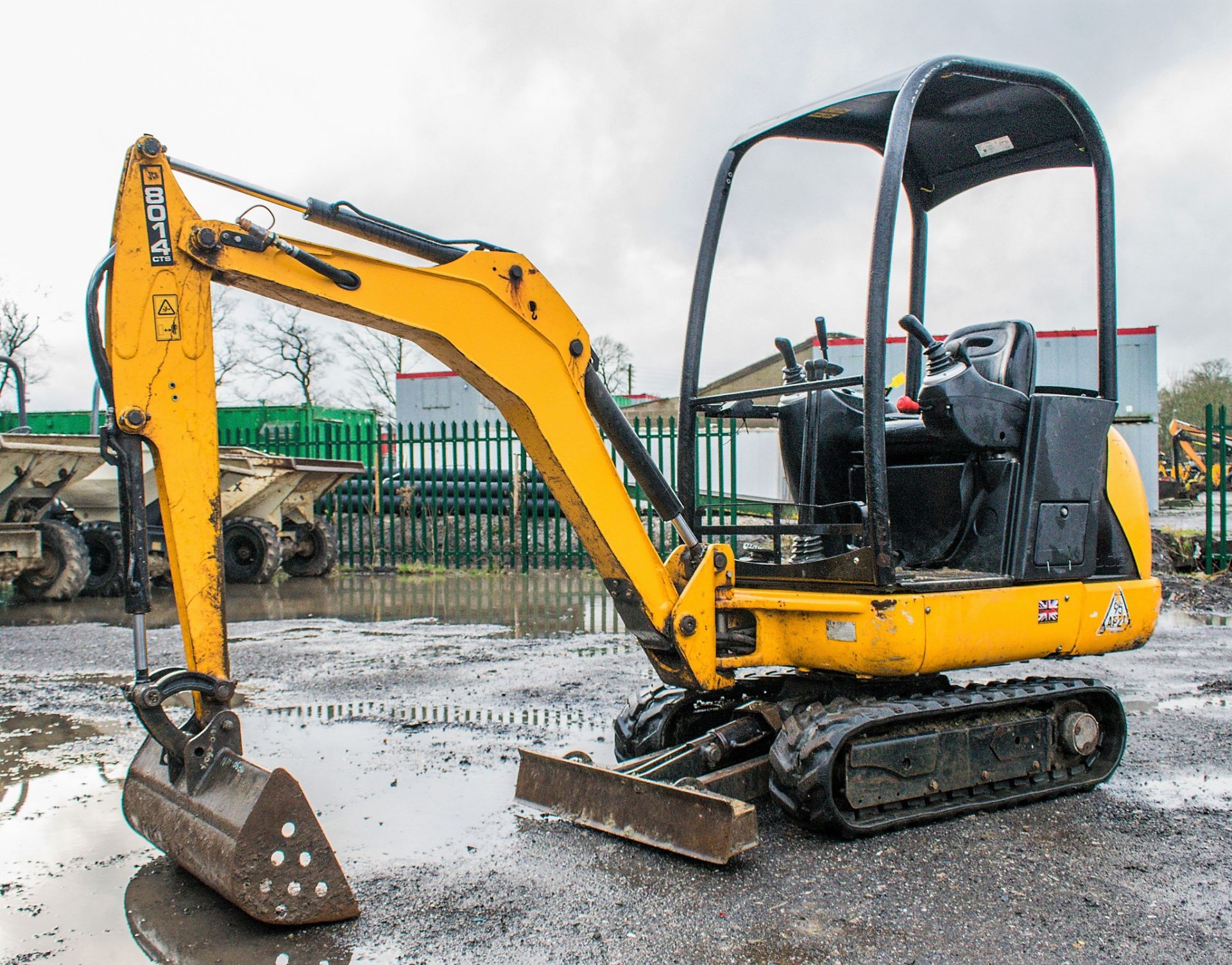 JCB 8014 CTS 1.5 tonne rubber tracked mini excavator Year: 2016 S/N: 2475471 Recorded Hours: 1160