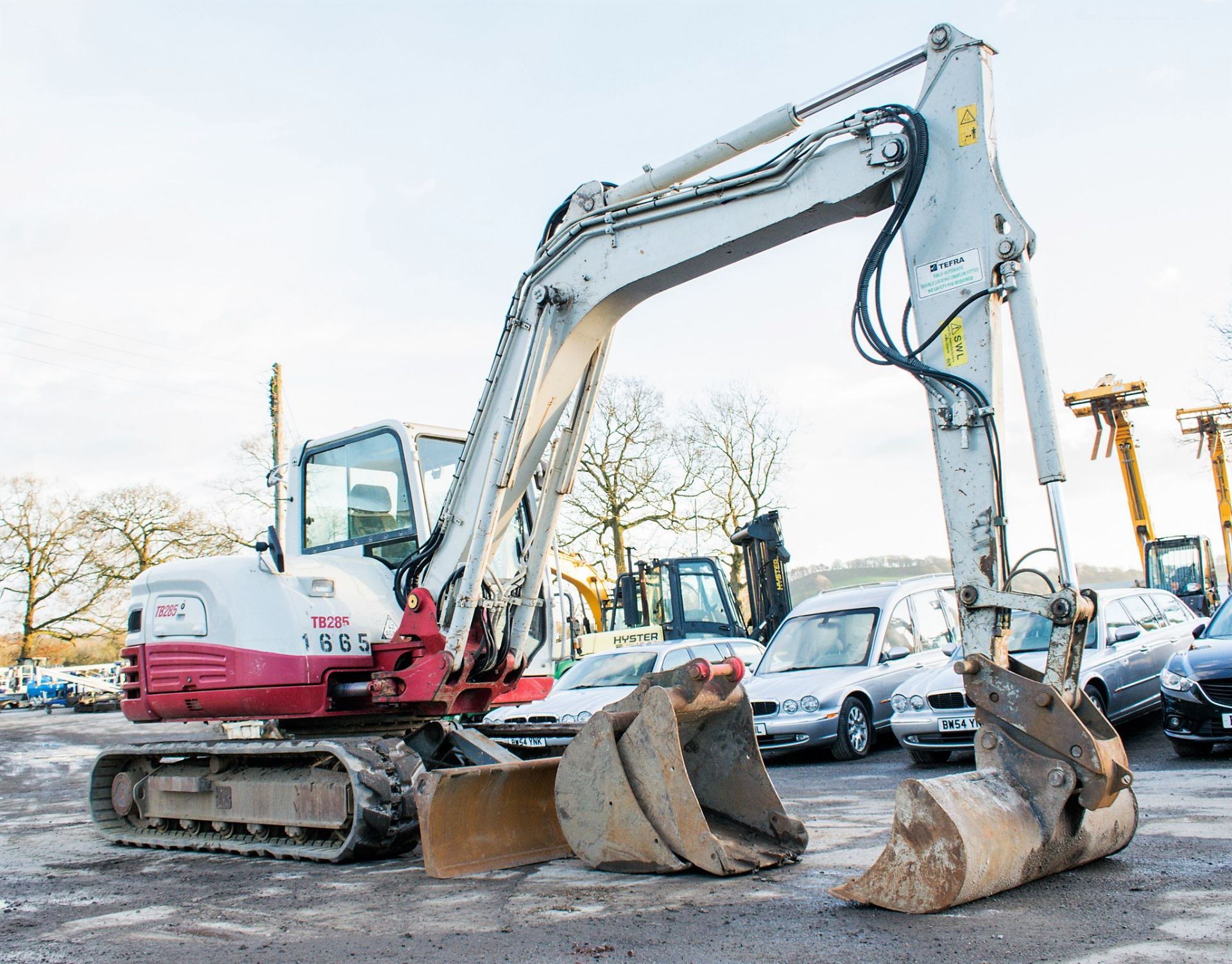 Takeuchi TB285 8.5 tonne rubber tracked excavator Year: 2013 S/N: 185000856 Recorded hours: 6571 - Image 2 of 21