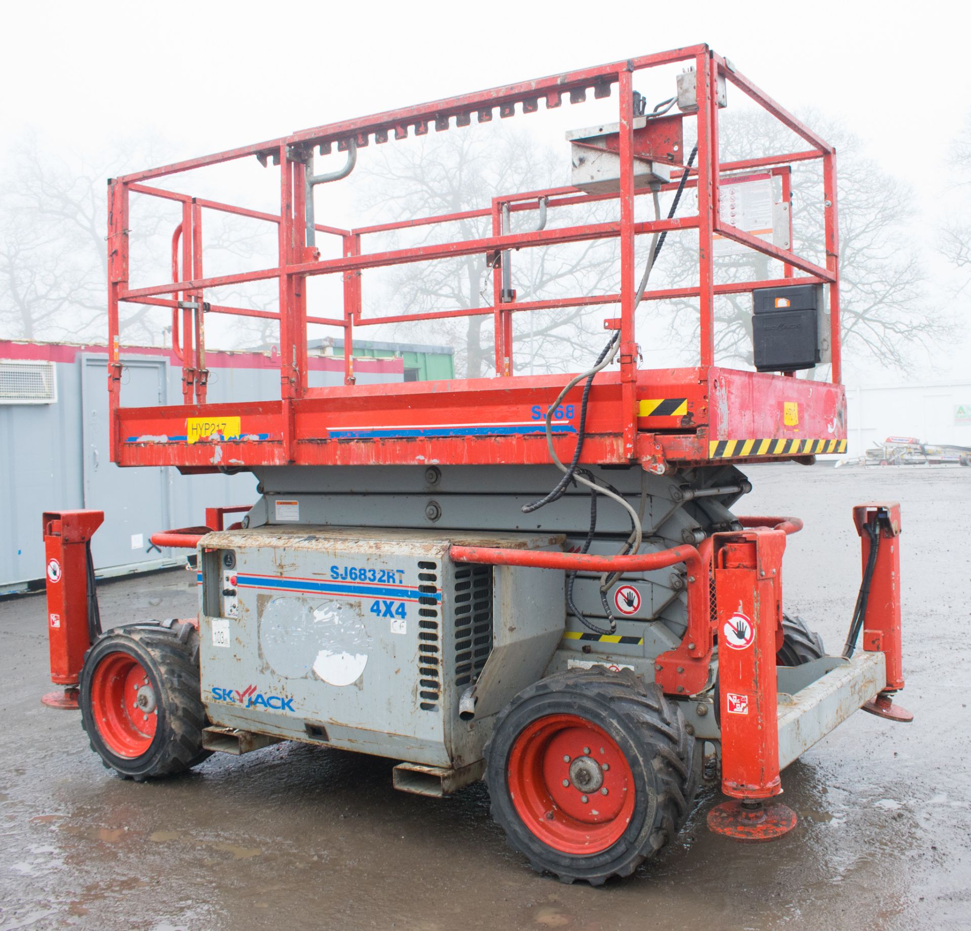 Sky Jack 2J6832RT diesel driven 12 metre scissor lift access platform Year: 2012 S/N: 37002991 - Image 2 of 9