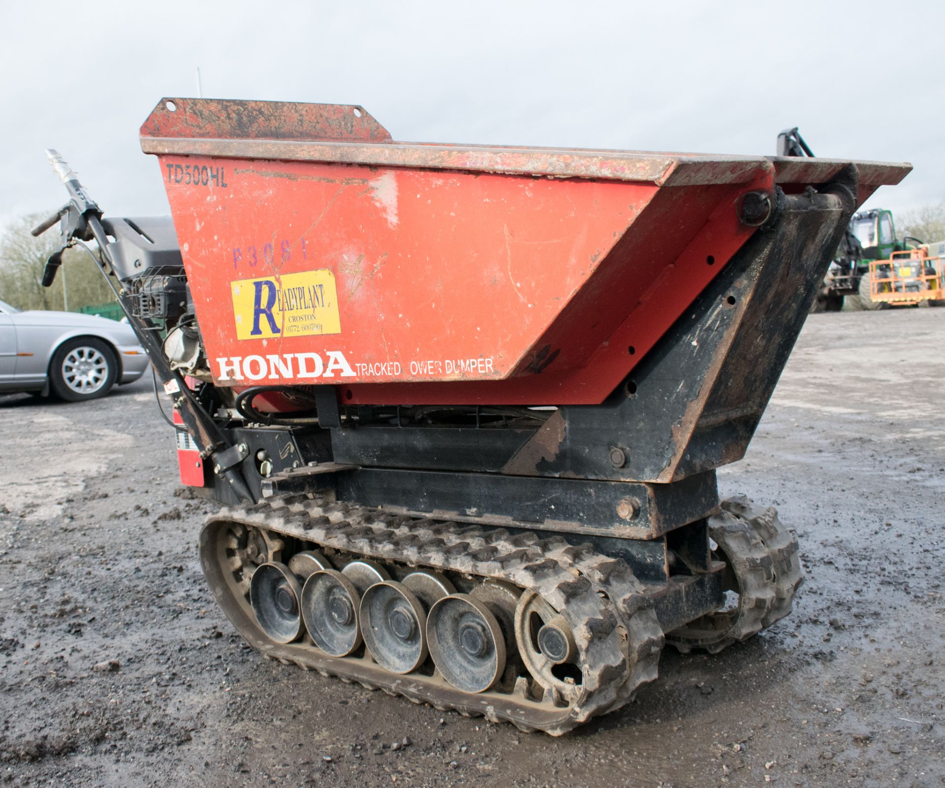 Honda TD500 HL petrol driven walk behind hi-tip tracked dumper Year: 2007 S/N: 1644 P3081 ** No - Image 2 of 11