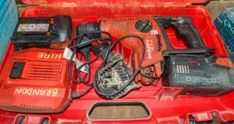 Hilti TE7-A 36v cordless SDS rotary hammer drill c/w 2 batteries, charger & carry case ** Parts