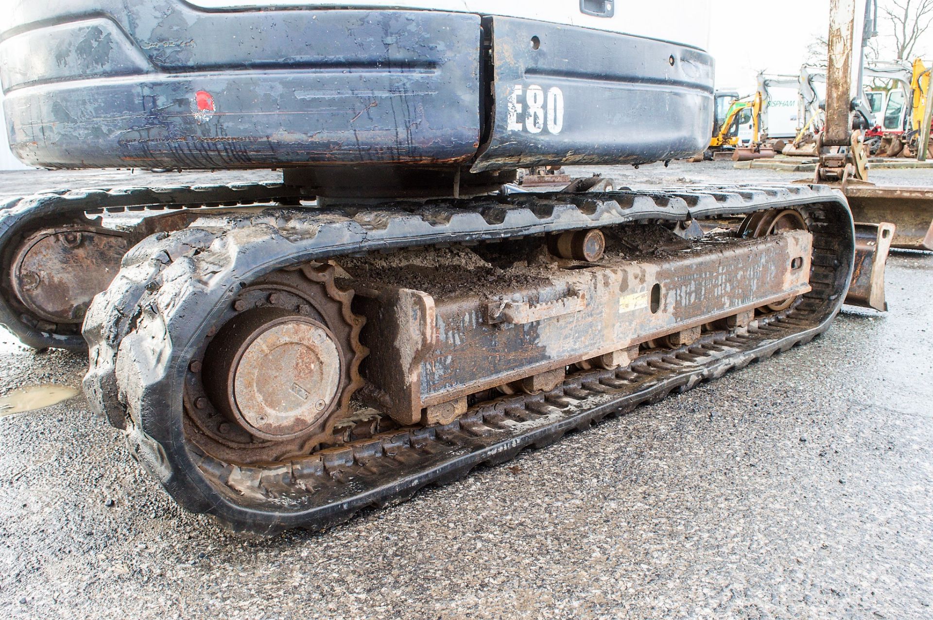 Bobcat E80 8 tonne rubber tracked excavator Year: 2013 S/N: 312768 Recorded Hours: 2778 blade, - Image 9 of 23