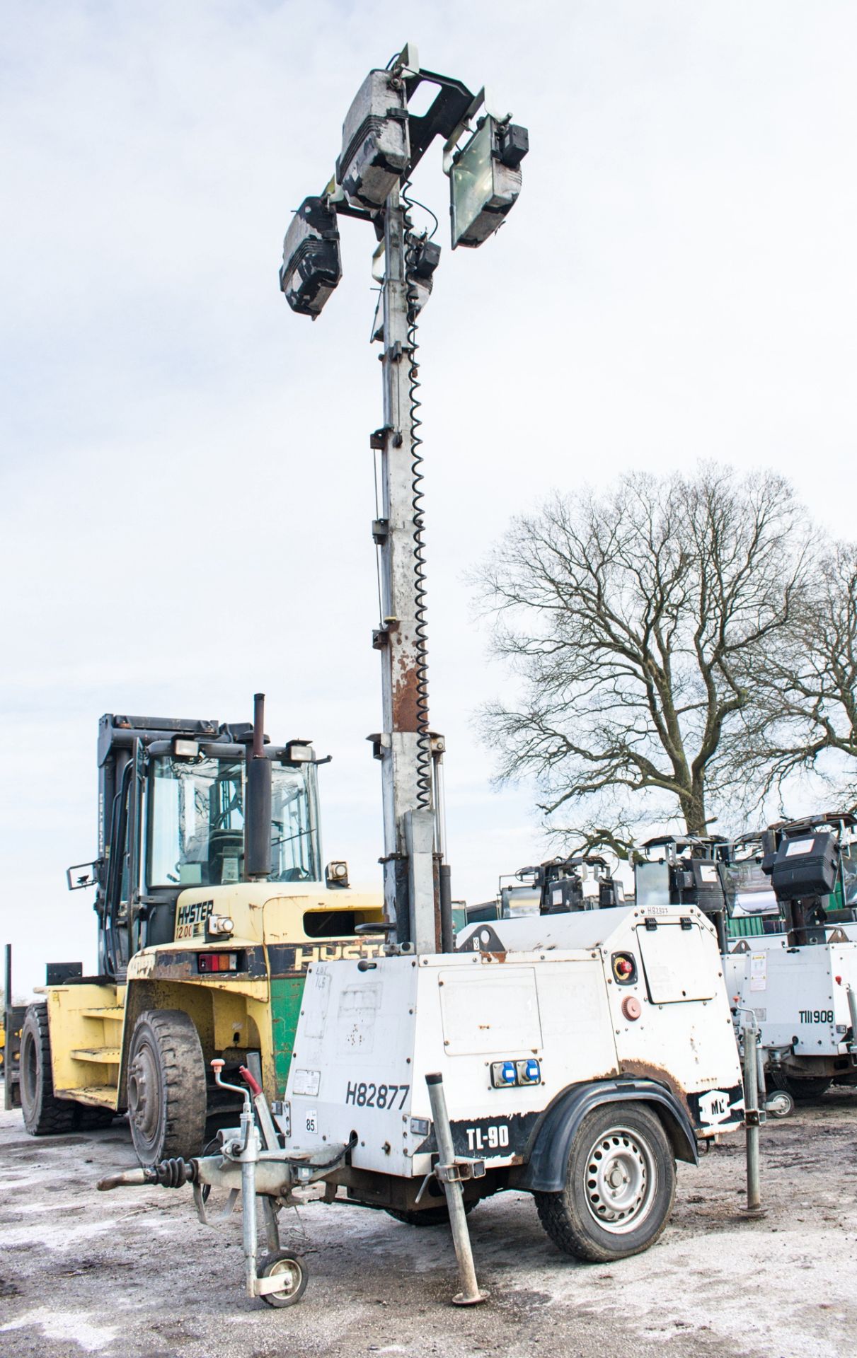 SMC TL-90 diesel driven mobile lighting tower Year: 2008 S/N: 87942 Recorded Hours: H82877 - Image 5 of 9