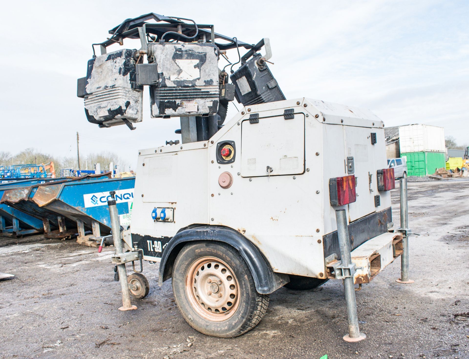 SMC TL-90 diesel driven mobile lighting tower Year: 2008 S/N: 87891 Recorded Hours: H82806 - Image 3 of 9