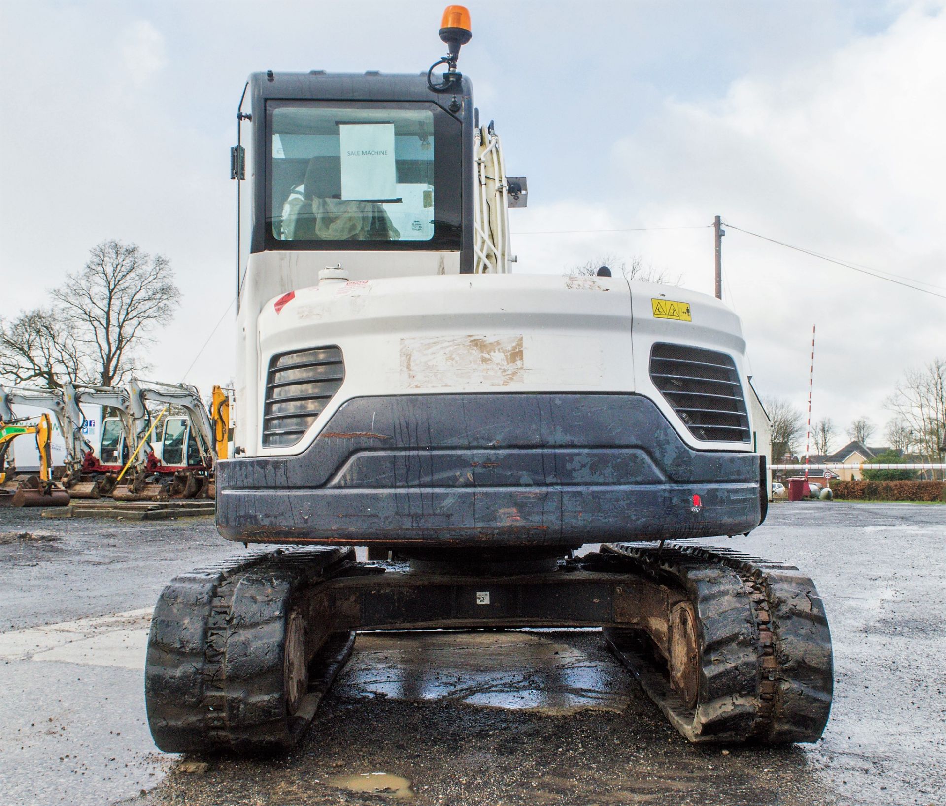 Bobcat E80 8 tonne rubber tracked excavator Year: 2013 S/N: 312768 Recorded Hours: 2778 blade, - Image 6 of 23