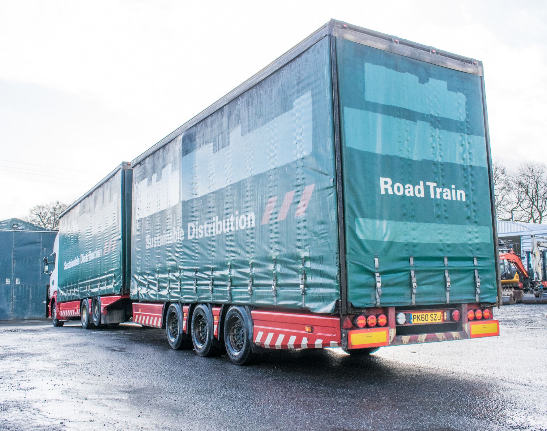 Scania R440 Topline 6 x 2 26 tonne curtain sided draw bar lorry Registration number: PK60 SZJ Date - Image 4 of 23