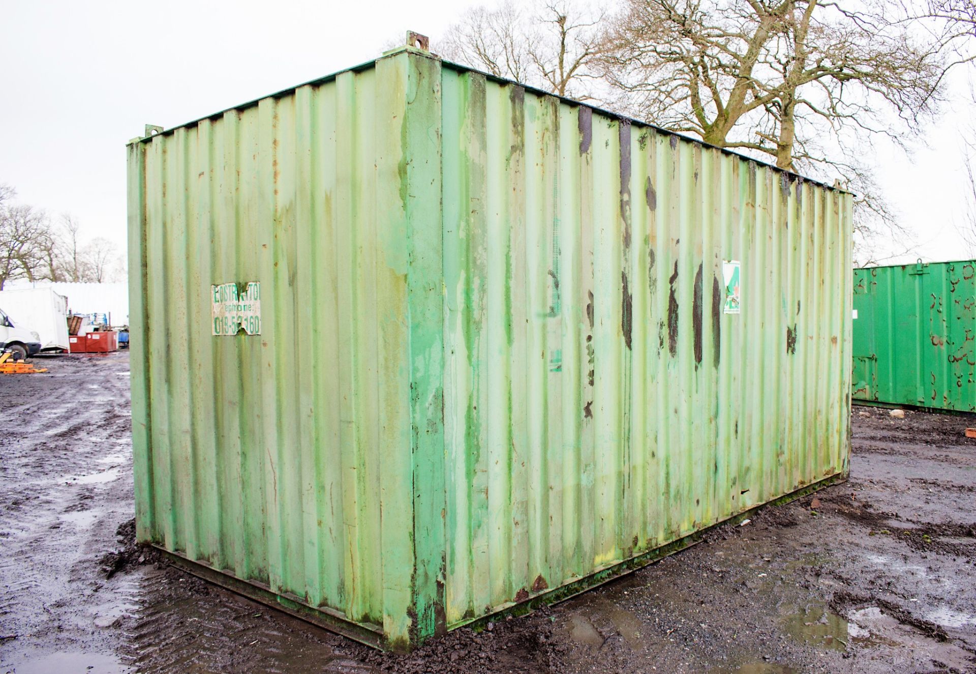 21 ft x 9 ft steel store site unit - Image 3 of 7