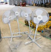 4 - 240v stand fans