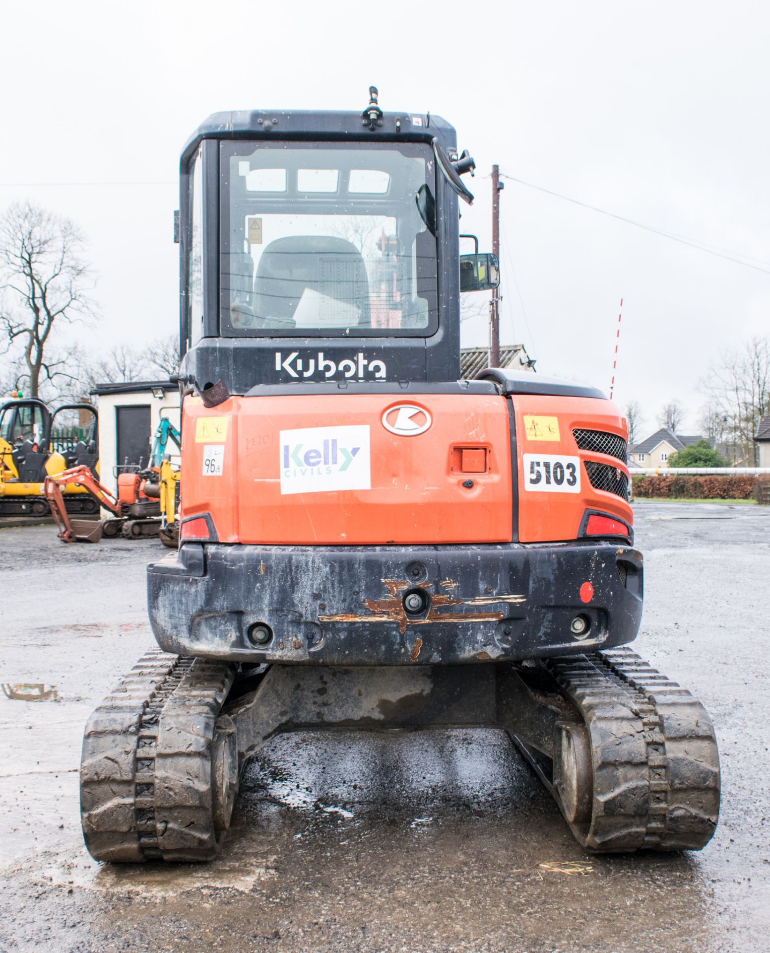 Kubota U48.4 4.8 tonne rubber tracked excavator Year: 2015 S/N: 52743 Recorded hours: 2171 c/w 3 - Image 6 of 24