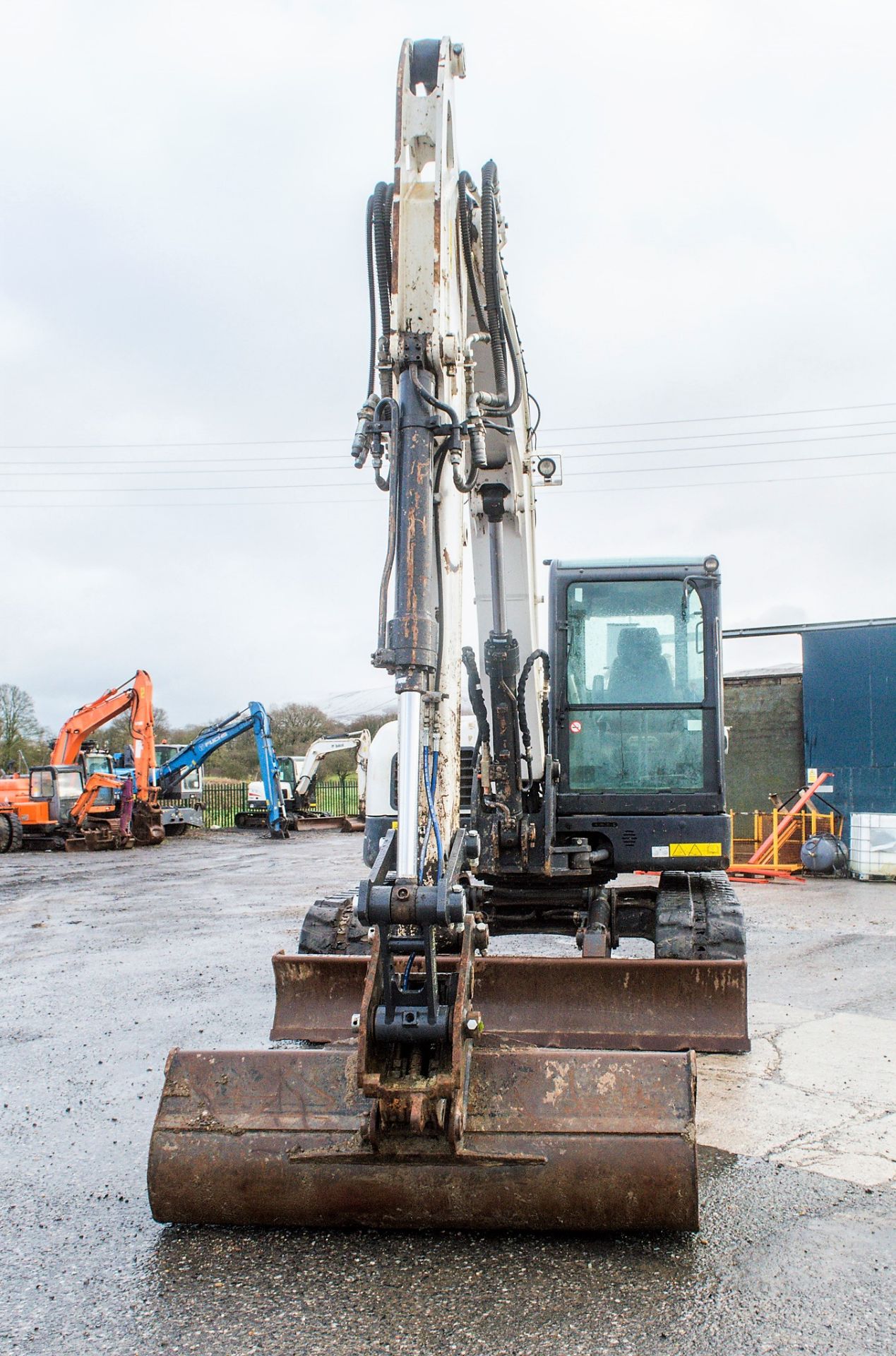 Bobcat E80 8 tonne rubber tracked excavator Year: 2013 S/N: 312768 Recorded Hours: 2778 blade, - Image 5 of 23