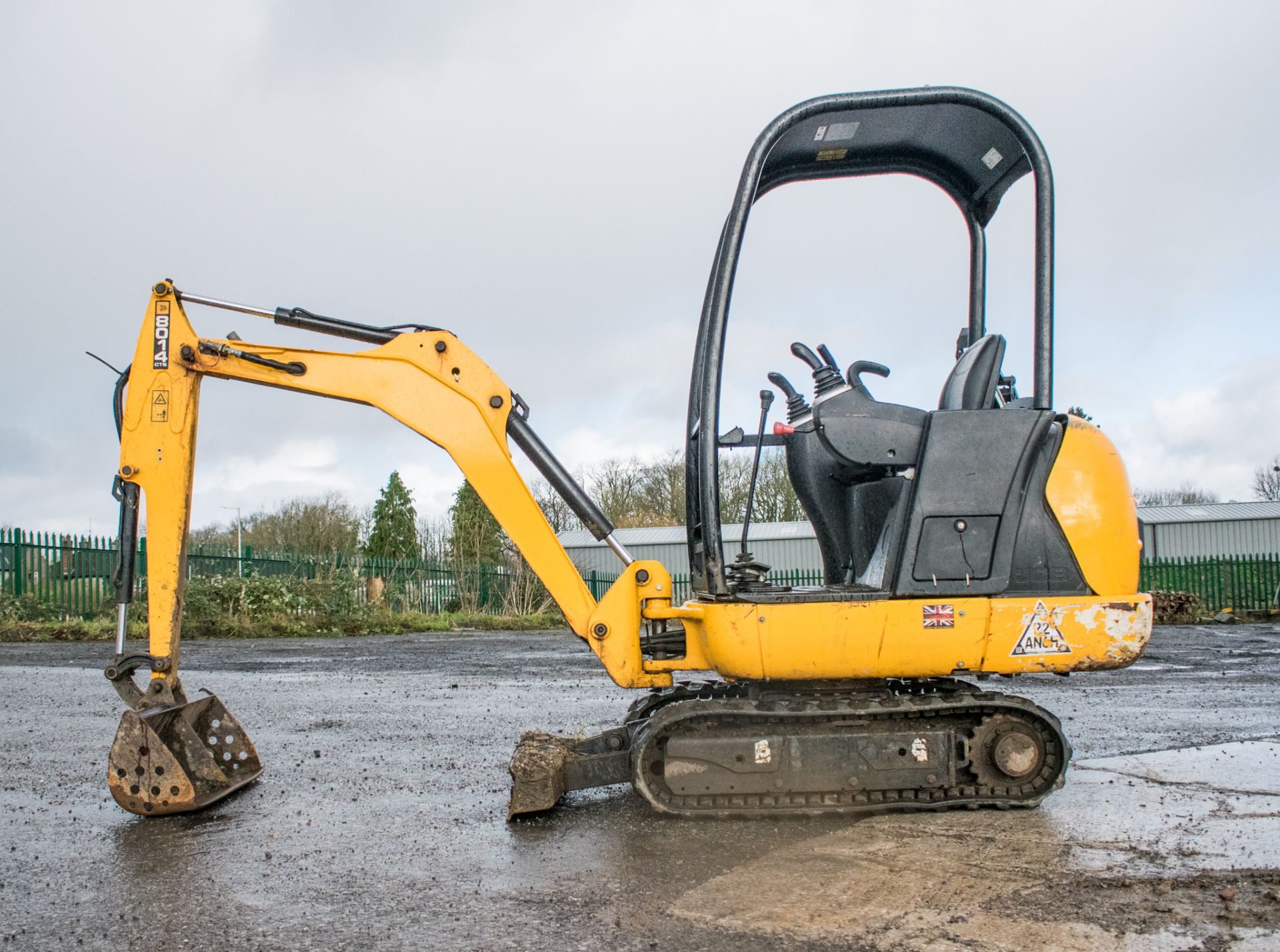 JCB 8014 1.5 tonne rubber tracked mini excavator Year: 2016 S/N: 75109 Recorded hours: 831 blade, - Image 7 of 20