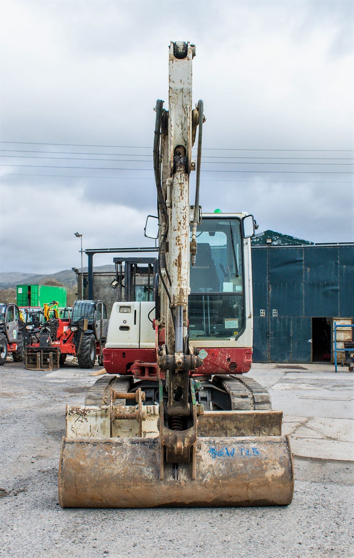 Takeuchi TB250 5 tonne rubber tracked excavator Year: 2014 S/N: 3660 Recorded Hours: 6247 blade, - Image 5 of 22