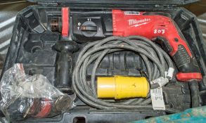 Milwaukee 110v SDS rotary hammer drill c/w carry case