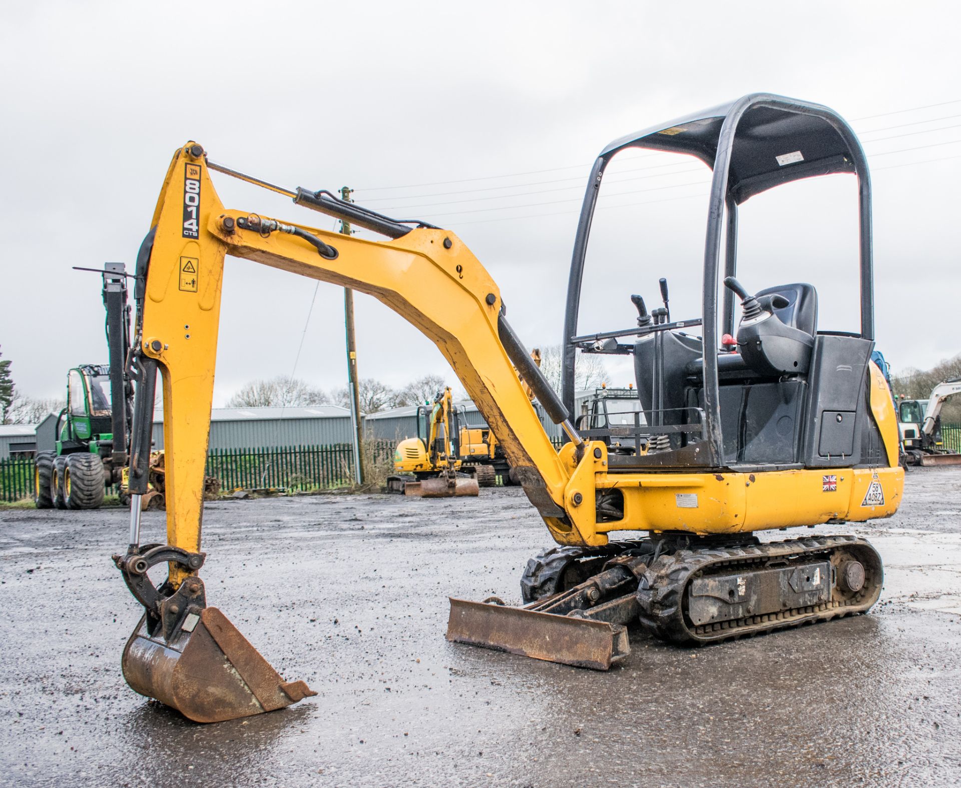 JCB 8014 1.5 tonne rubber tracked mini excavator  Year: 2016 S/N: 75425 Recorded hours: 561 LH20007