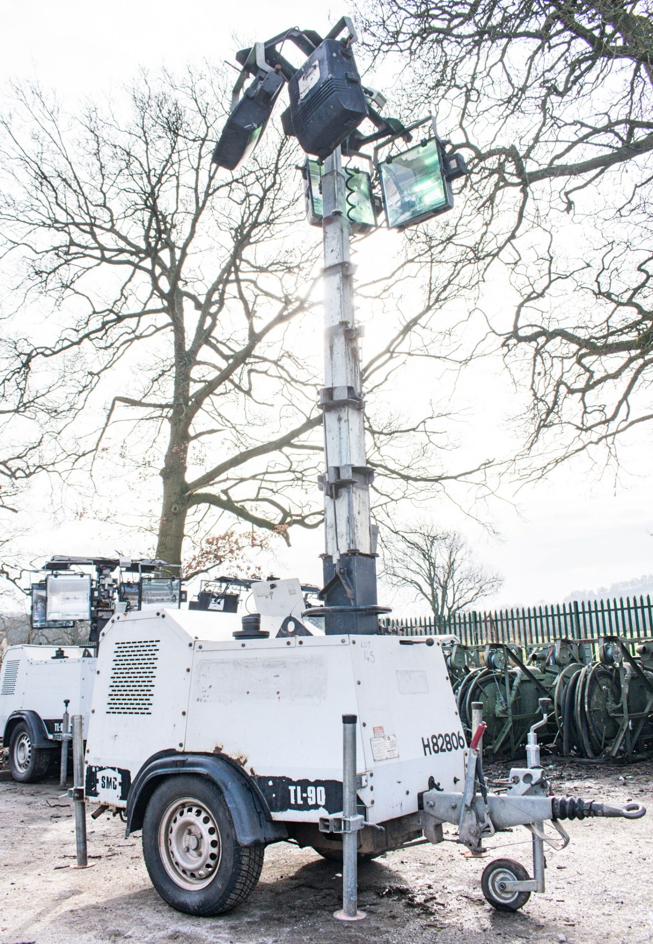 SMC TL-90 diesel driven mobile lighting tower Year: 2008 S/N: 87891 Recorded Hours: H82806 - Image 5 of 9