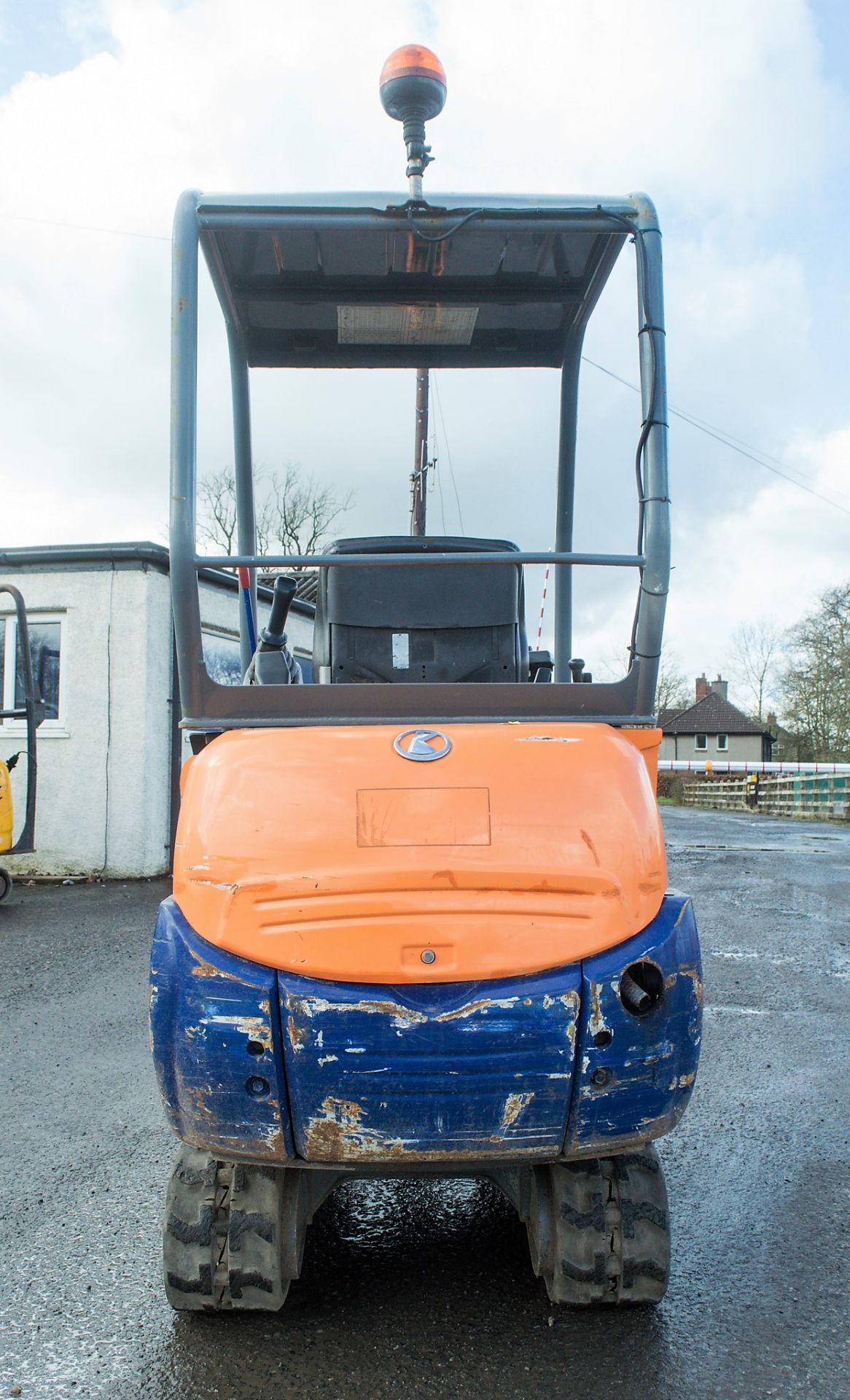 Kubota KX36-3 1.5 tonne rubber tracked mini excavator Year: S/N: Recorded Hours: 3731 blade, piped & - Image 6 of 20