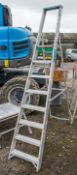 8 tread aluminium step ladder