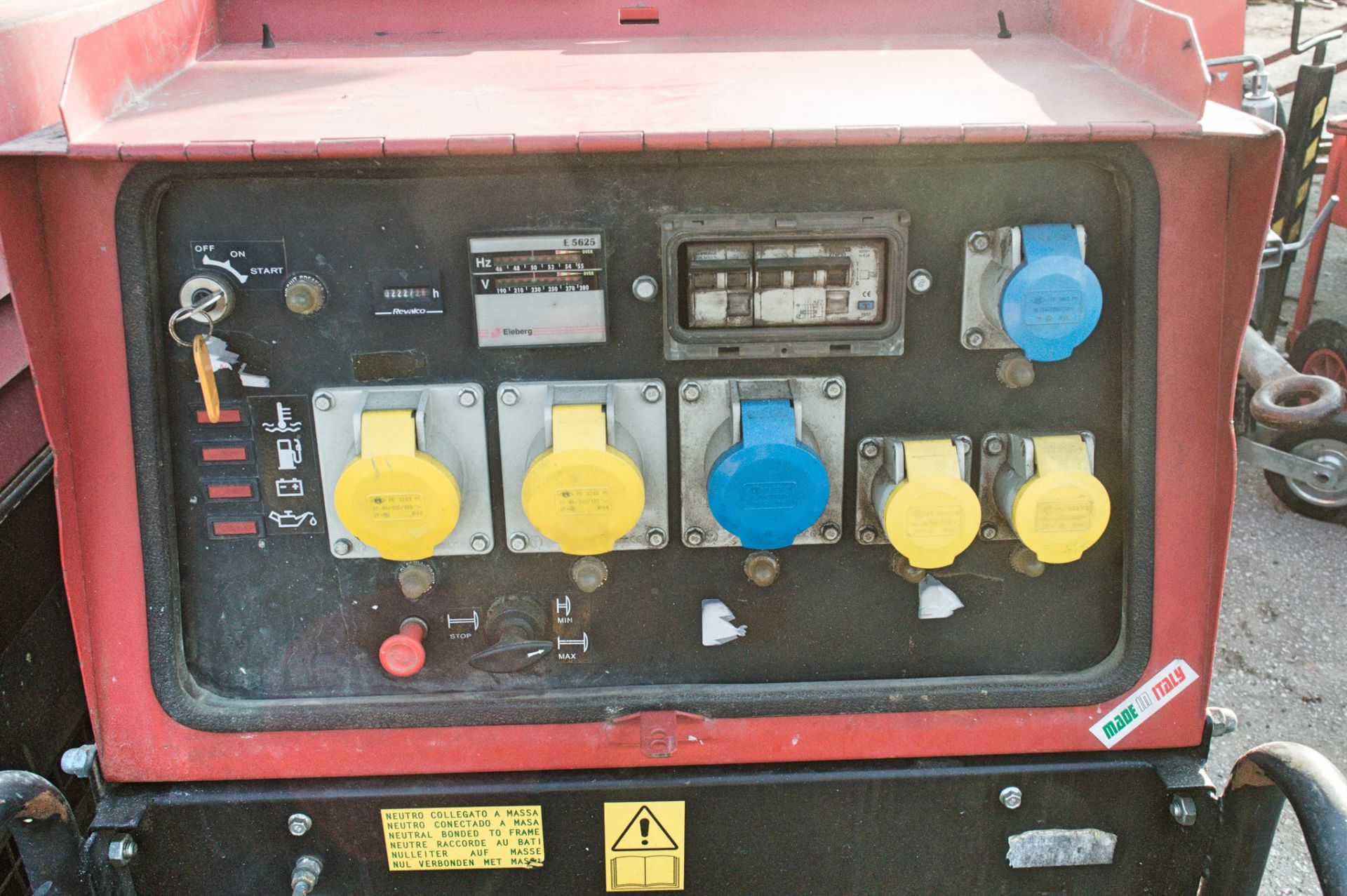 Mosa GE12000 12 kva diesel driven generator Recorded Hours: 2227 1307-1331 - Image 3 of 3