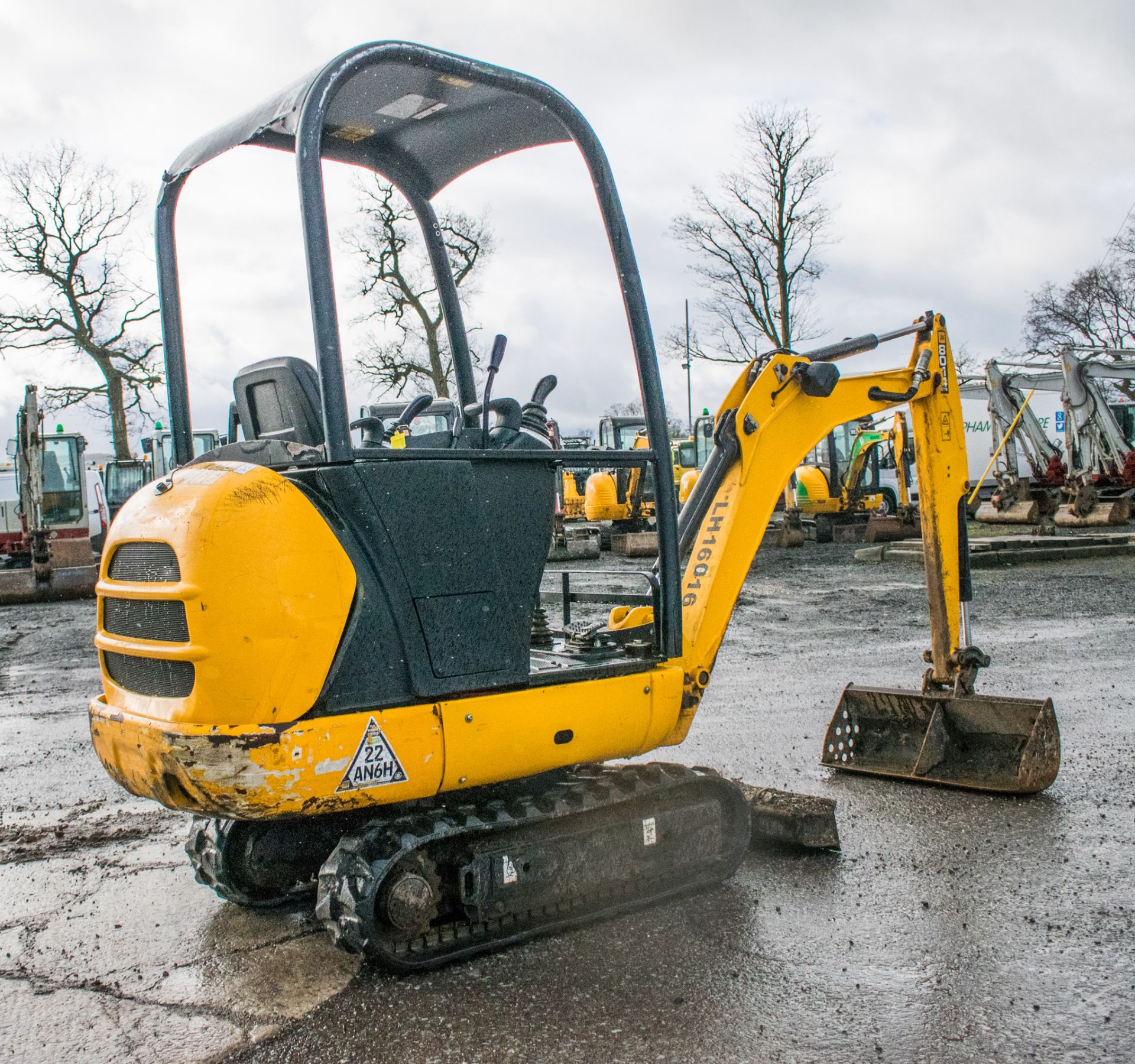 JCB 8014 1.5 tonne rubber tracked mini excavator Year: 2016 S/N: 75109 Recorded hours: 831 blade, - Image 3 of 20