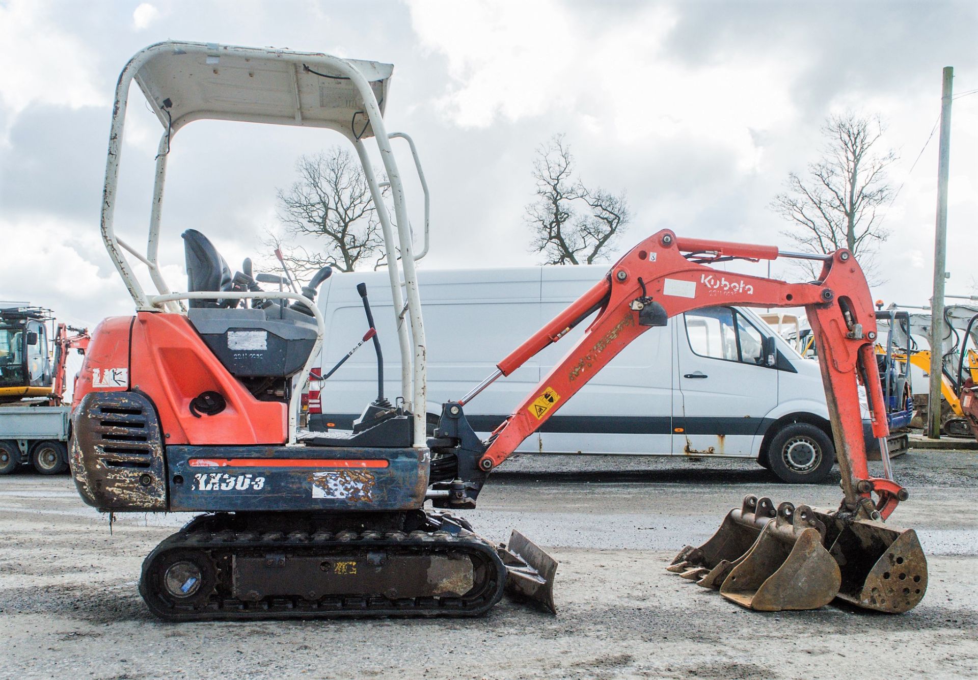 Kubota KX36-3 1.5 tonne rubber tracked mini excavator Year:  S/N: 7077625 Recorded Hours: 3396 - Image 8 of 21