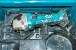 Makita cordless angle grinder c/w carry case ** No battery or charger **