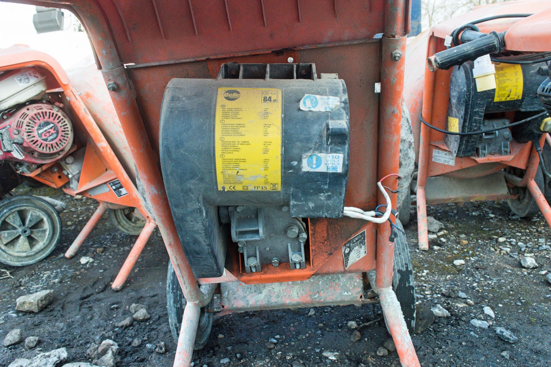 Belle 150 Minimix 110v cement mixer ** Cord missing ** - Image 2 of 2