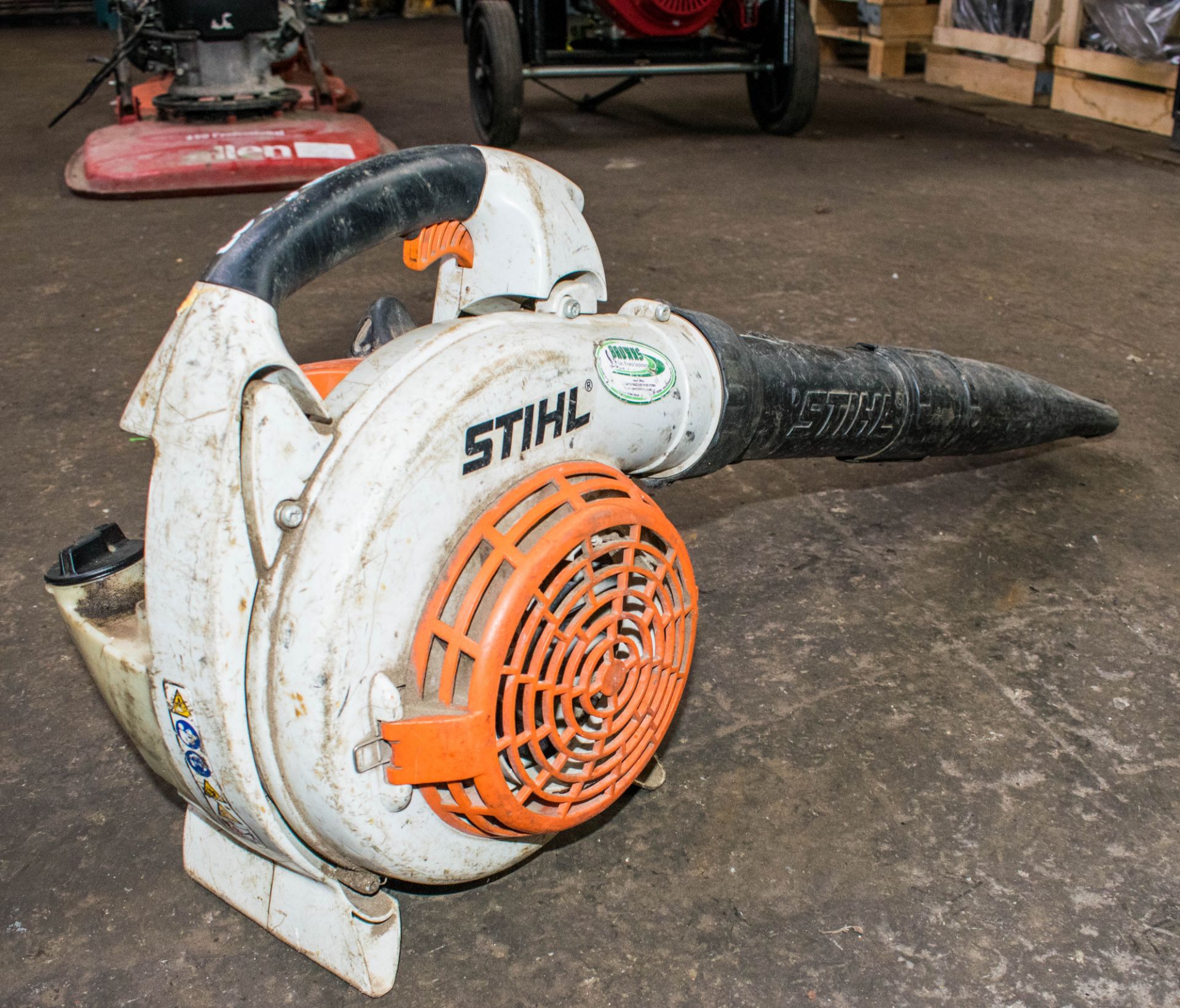 Stihl petrol driven leaf blower