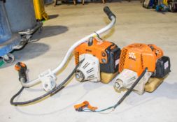 2 - Stihl strimmer engines & 1 - handle