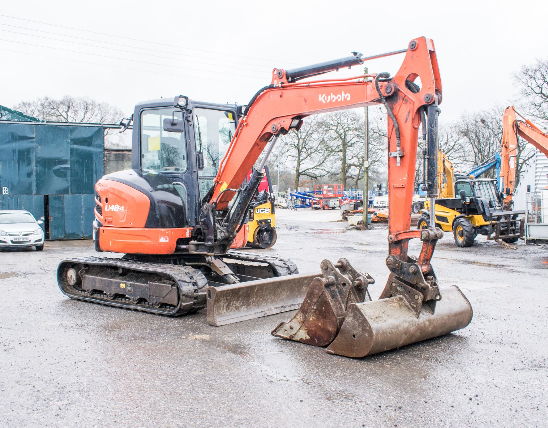 Kubota U48.4 4.8 tonne rubber tracked excavator Year: 2015 S/N: 52743 Recorded hours: 2171 c/w 3 - Image 2 of 24