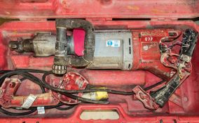 Milwaukee 110v breaker c/w carry case ** For spares **