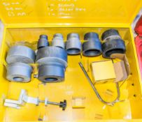 Rems pipe welding clamps c/w carry case