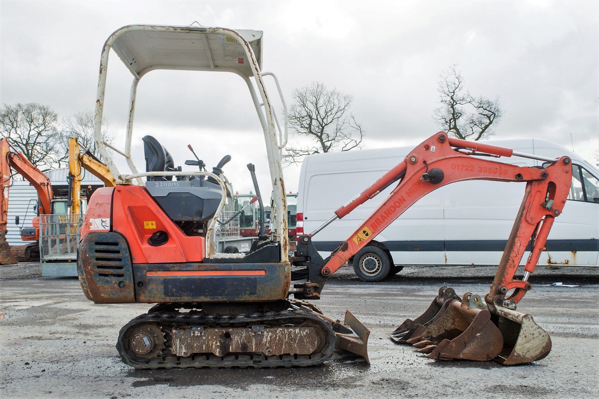 Kubota KX36-3 1.5 tonne rubber tracked mini excavator Year: 2007 S/N: Z0765727 Recorded Hours: - Image 8 of 21