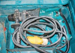 Makita 110v hammer drill c/w carry case A542024