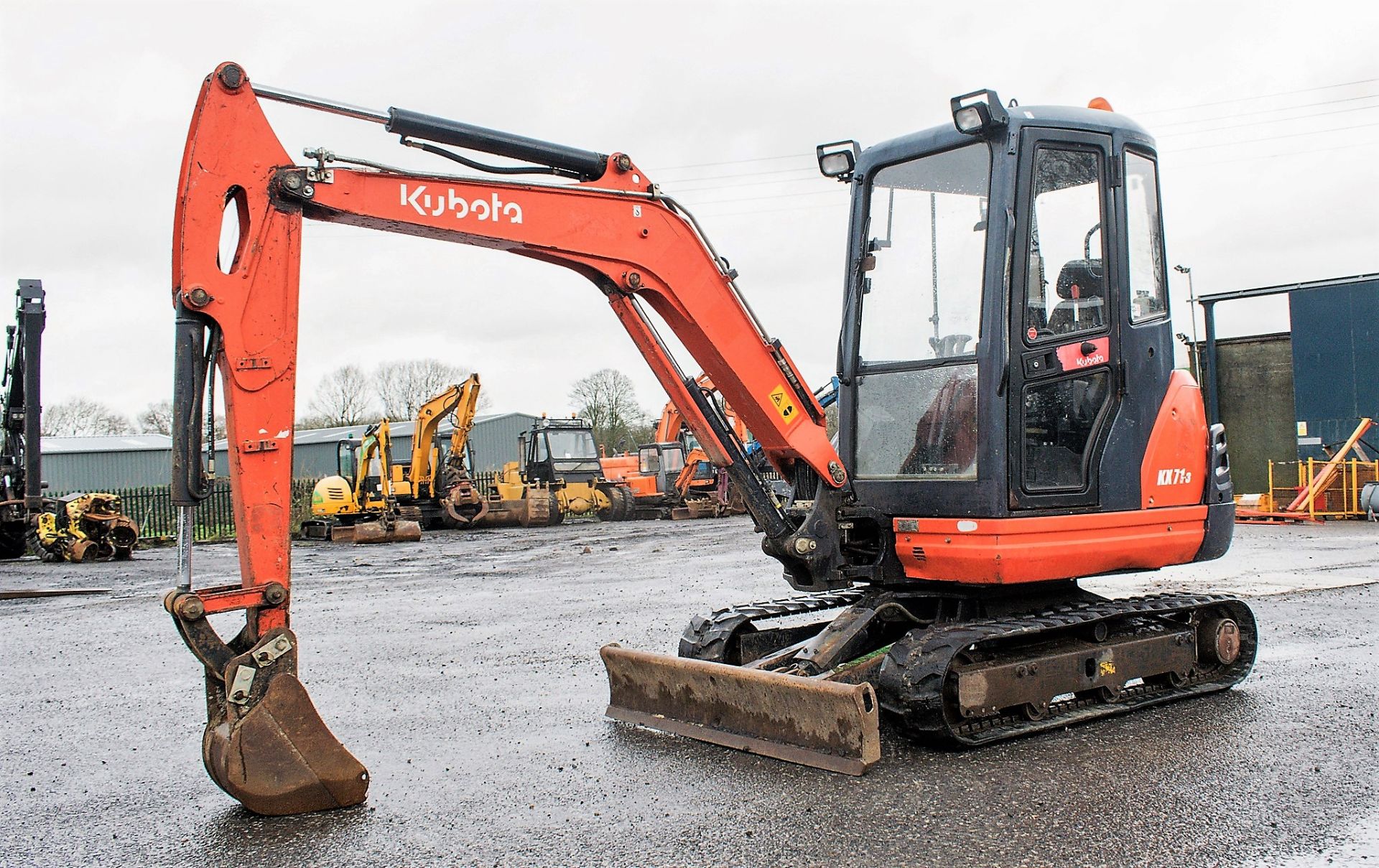 Kubota KX71-3 2.8 tonne rubber tracked mini excavator Year: 2013 S/N: 78542 Recorded Hours: 3068