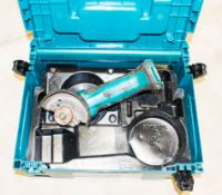 Makita cordless angle grinder c/w carry case ** No battery or charger **