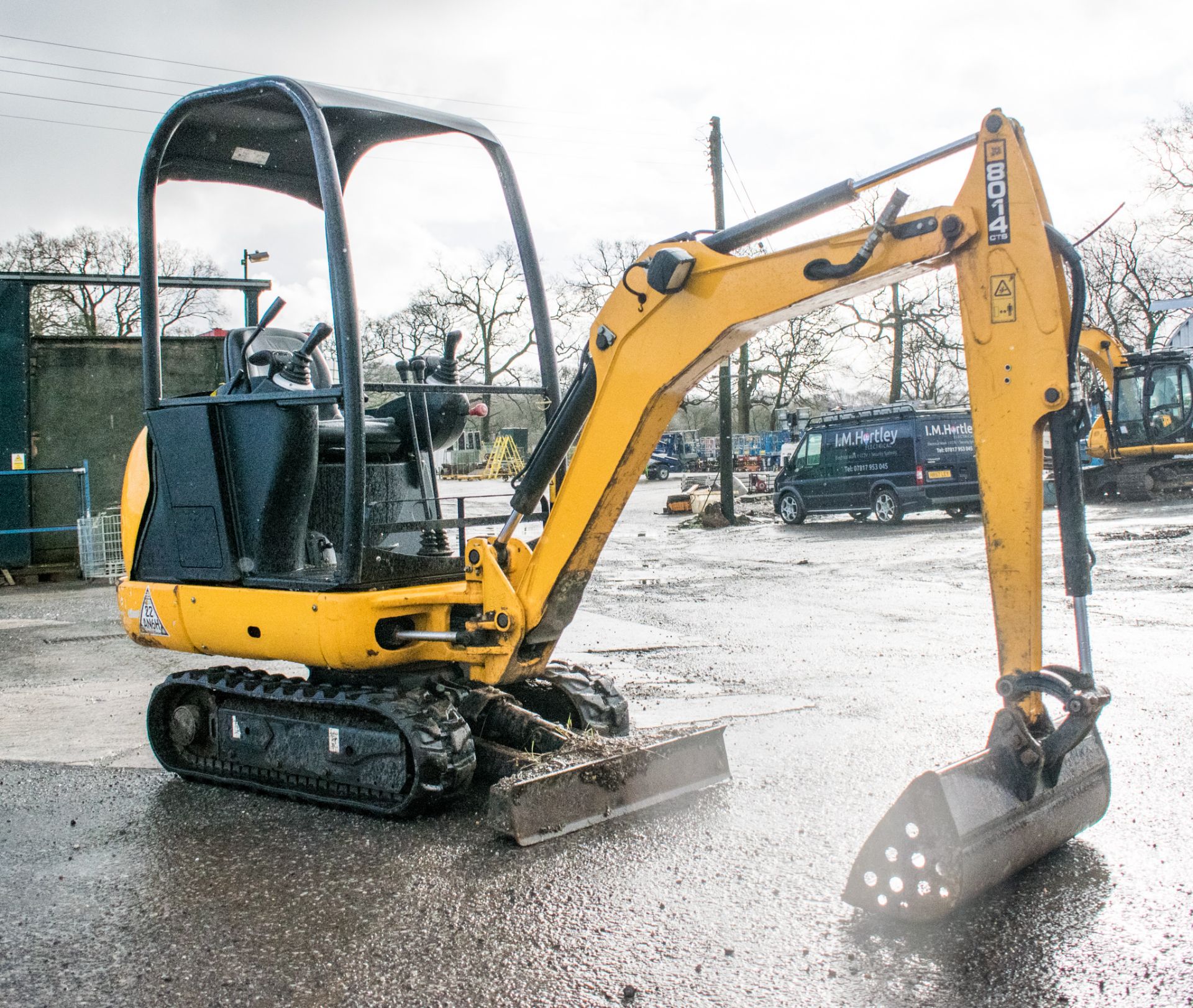 JCB 8014 1.5 tonne rubber tracked mini excavator Year: 2016 S/N: 75109 Recorded hours: 831 blade, - Image 2 of 20