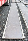 Aluminium staging board approximately 14 ft long
