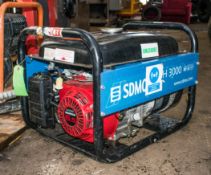 SDMO SH3000 3 kva petrol driven generator