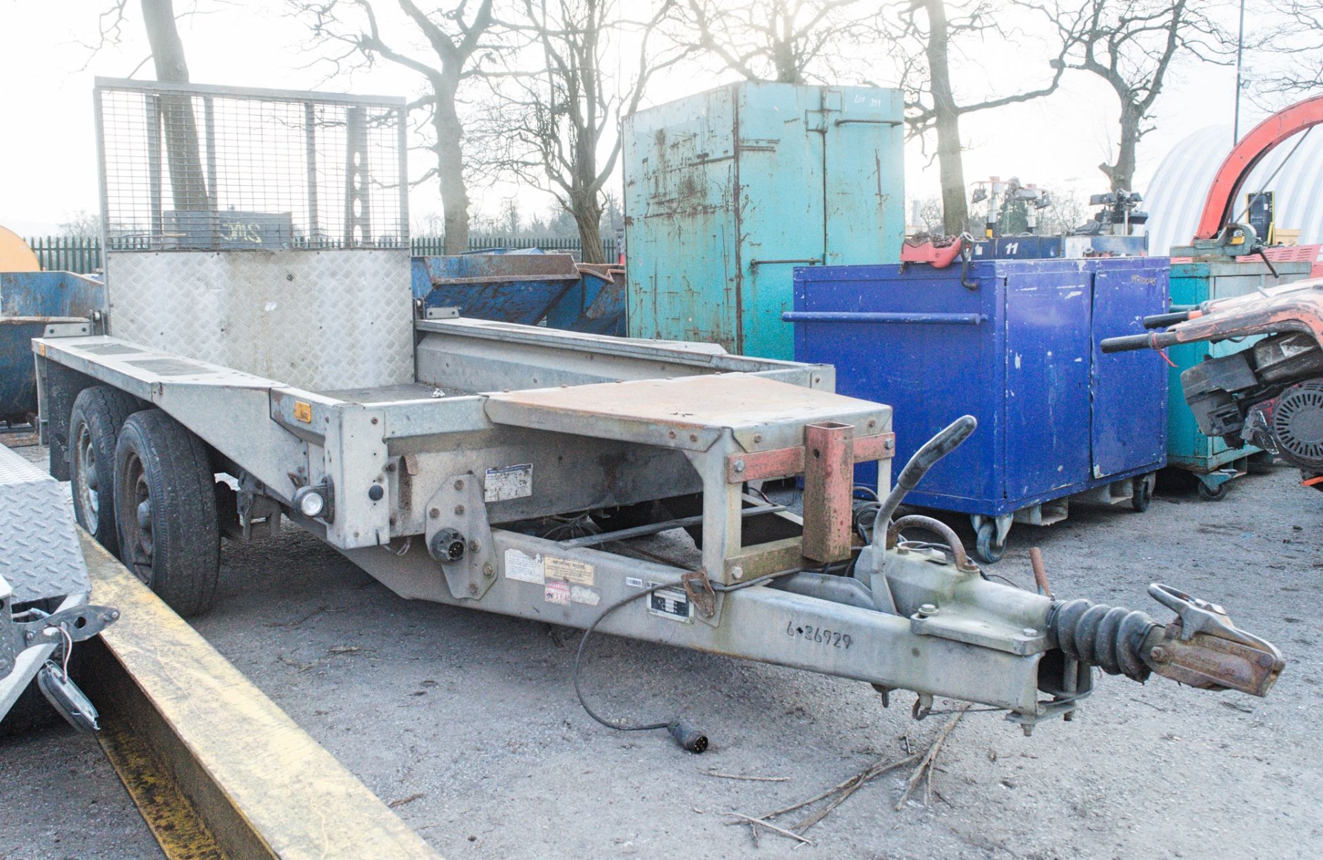 Ifor Williams GX84 8 ft x 4 ft tandem axle plant trailer 221301215