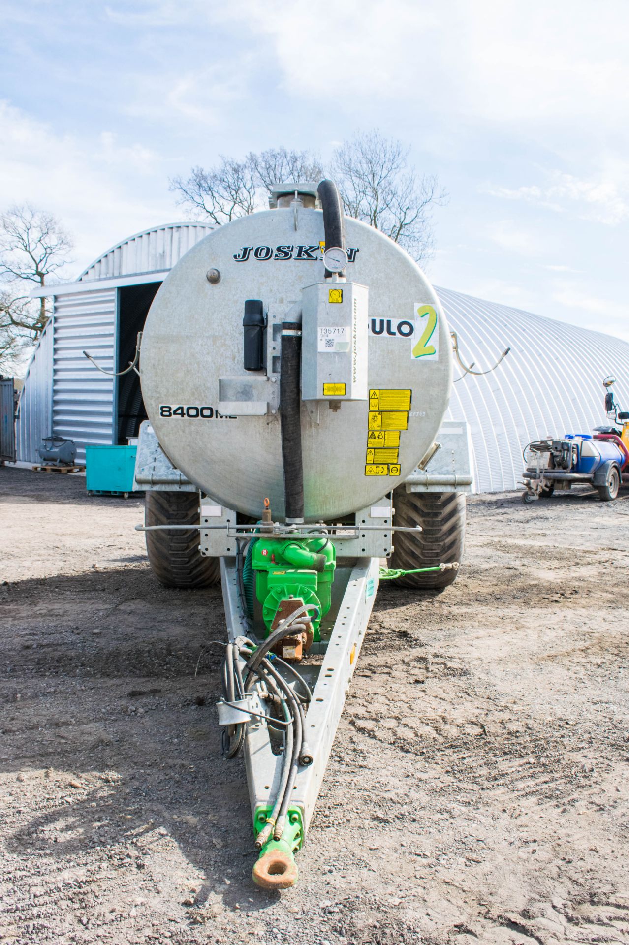 Joskin 8400ME 8500 litre galvanised slurry tanker  Year: 2019  S/N: 35717 c/w hydraulic driven PTO - Image 5 of 15