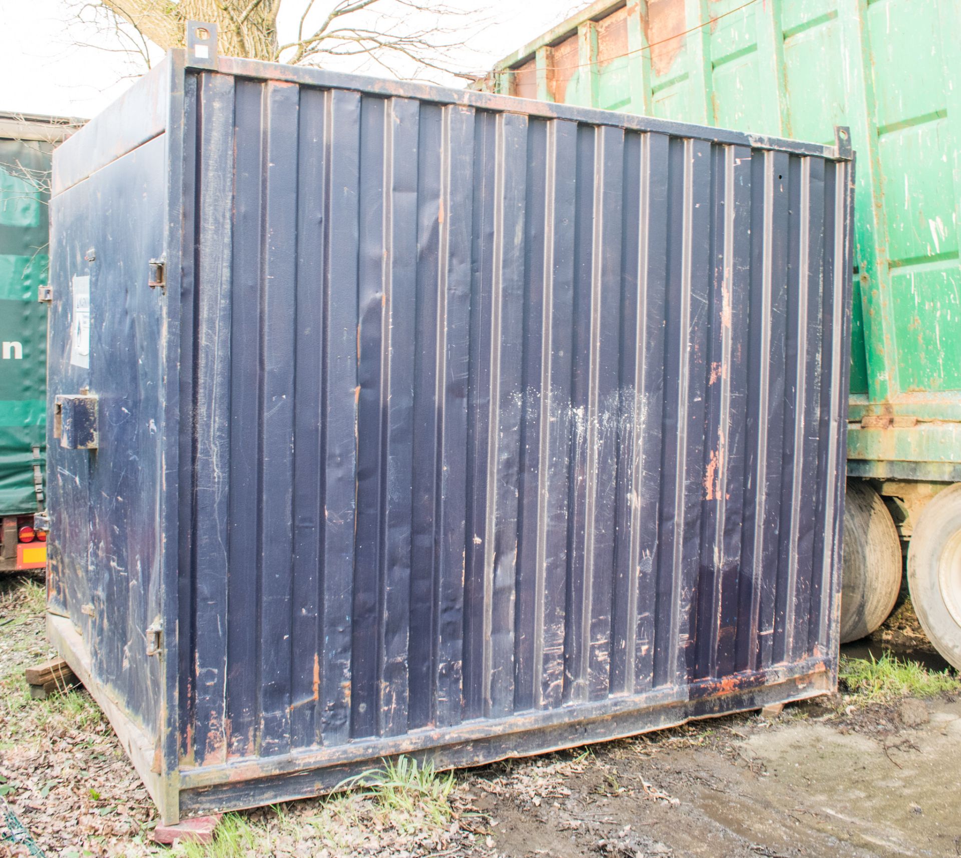 10 ft x 8 ft steel storage container