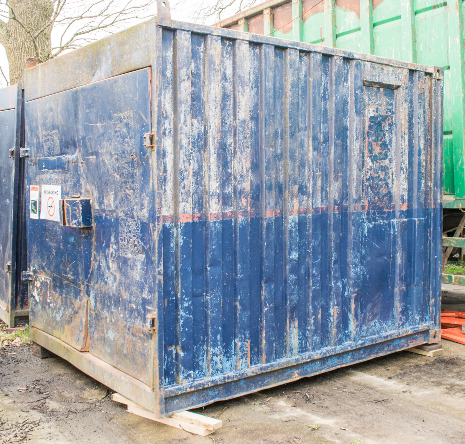 10 ft x 8 ft steel storage container