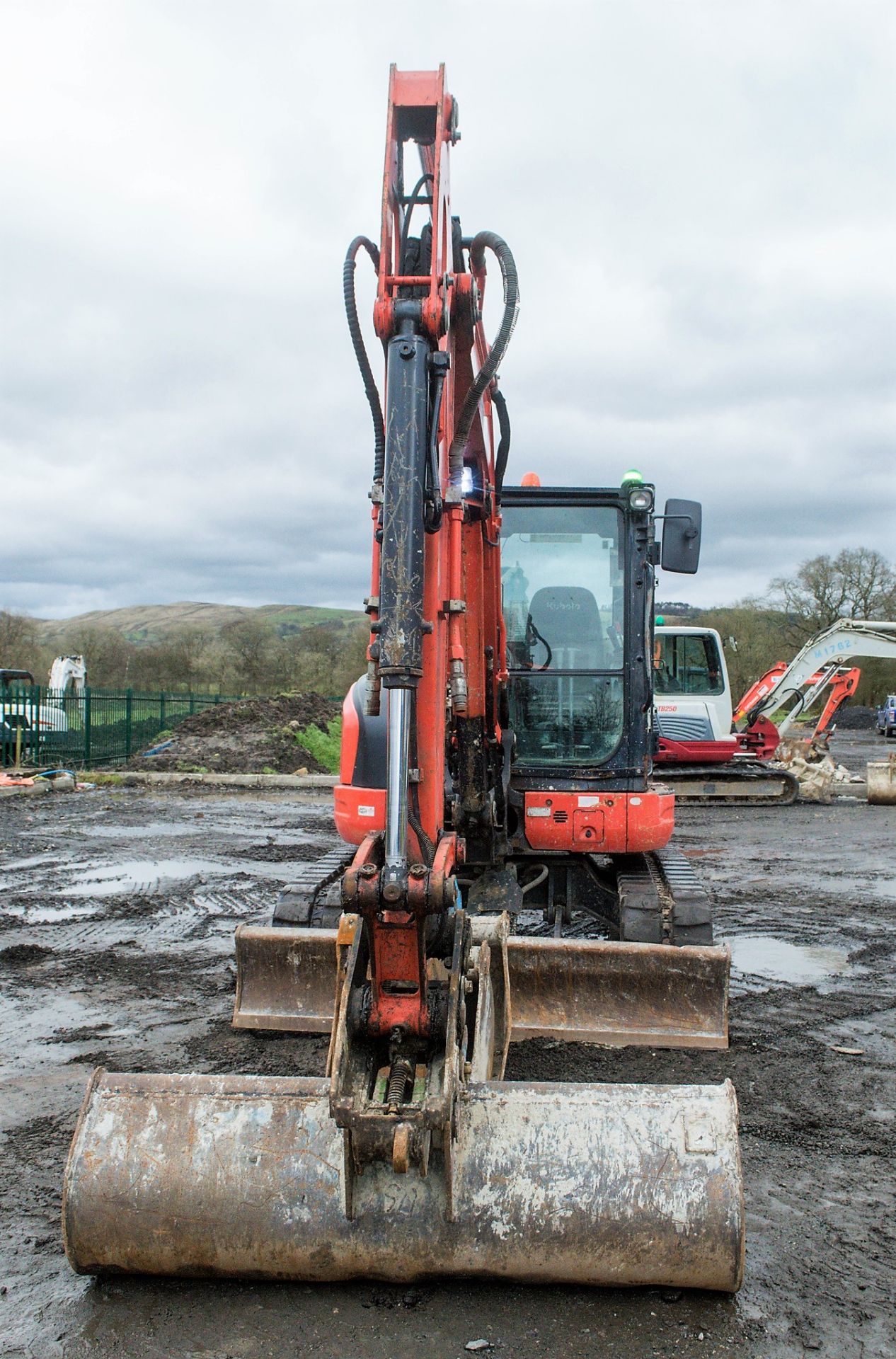 Kubota U55-4 5.5 tonne rubber tracked mini excavator Year: 2012 S/N: 51298 Recorded Hours: 4071 - Image 5 of 24