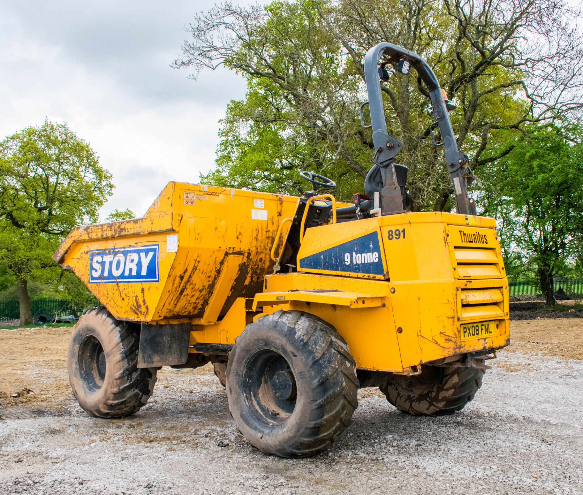 Thwaites 9 tonne straight skip dumper  Year: 2008 S/N: B6994 Recorded Hours: 3405 891 - Image 4 of 18