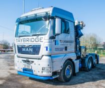 Man TGX 26.480 6 x 2 rear lift manual crane tractor unit Registration Number: DIG 6982 Date of