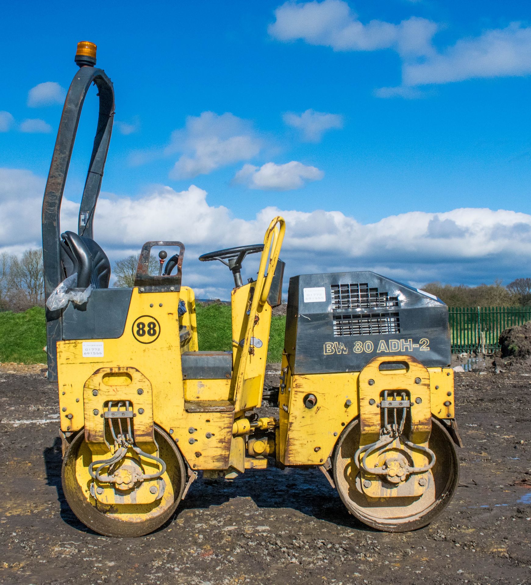 Bomag BW80 ADH-2 double drum ride on roller Year: S/N: 101460424679 Recorded Hours: 1143 88 - Image 7 of 14